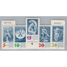 ALEMANIA ORIENTAL DDR 1960 SERIE COMPLETA NUEVA MINT !!! FLORES 7,50 EUROS
